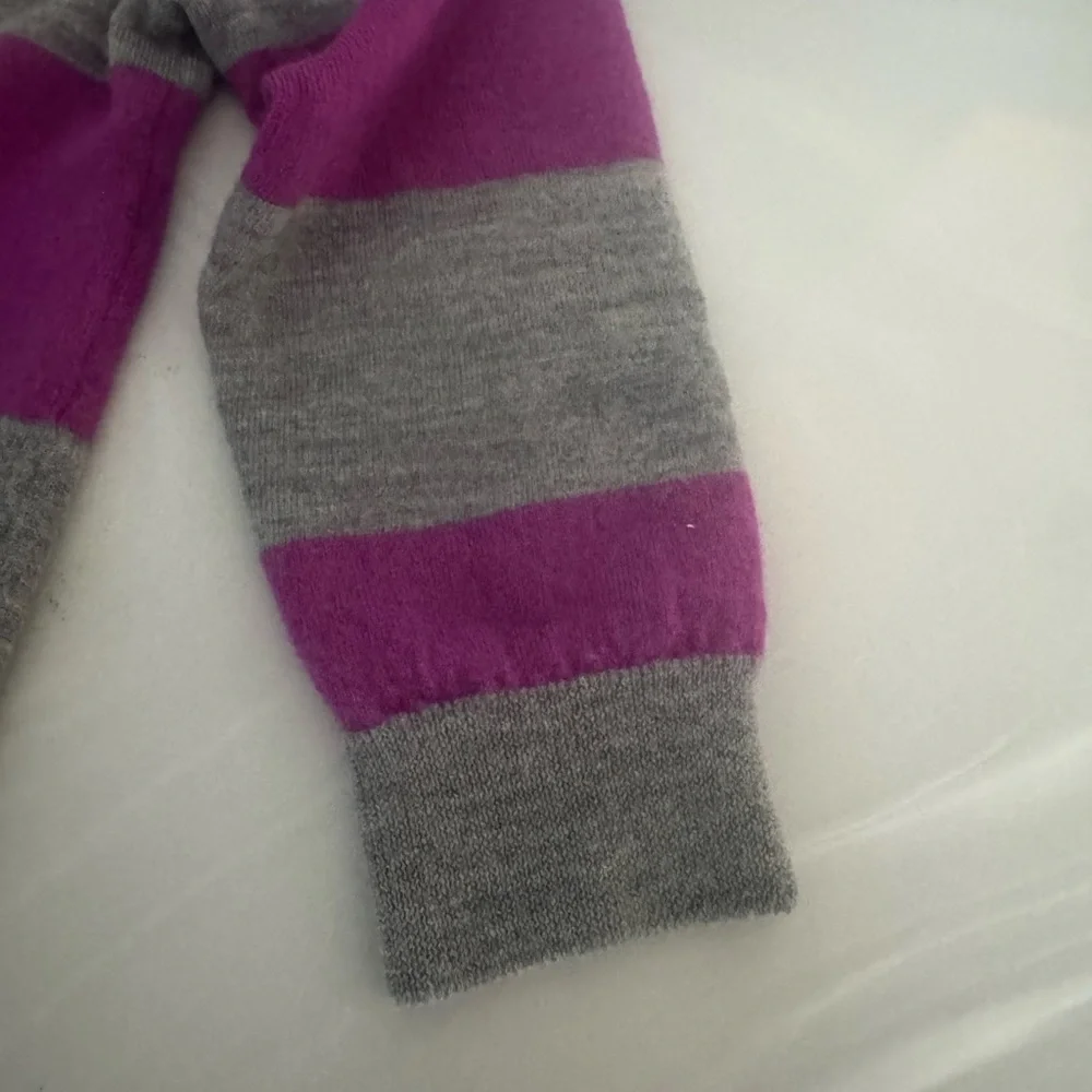 J. Crew Purple Striped Sweater XSmall